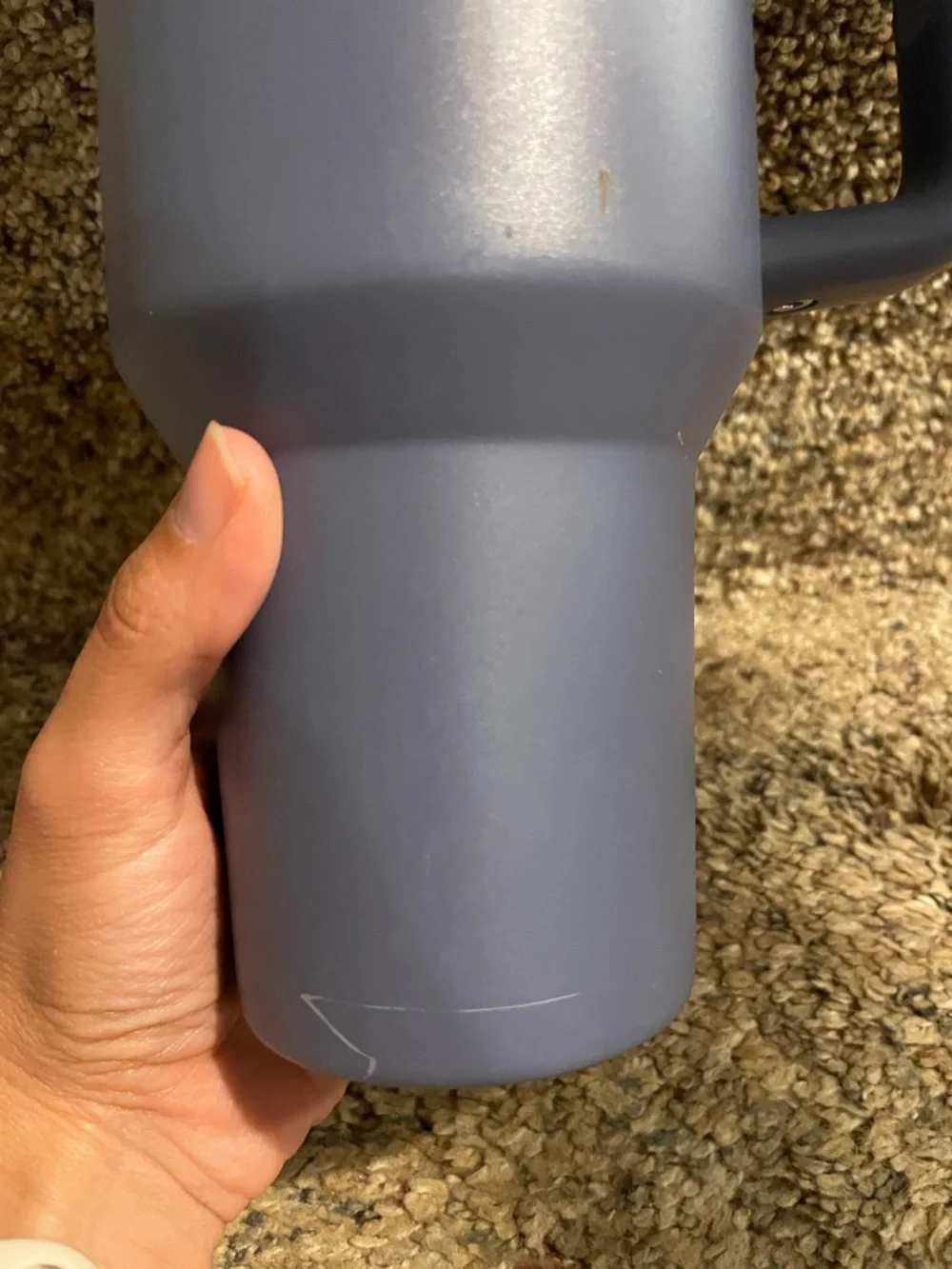 Stanley Matte Navy Blue Insulated Mug with Handle and Straw